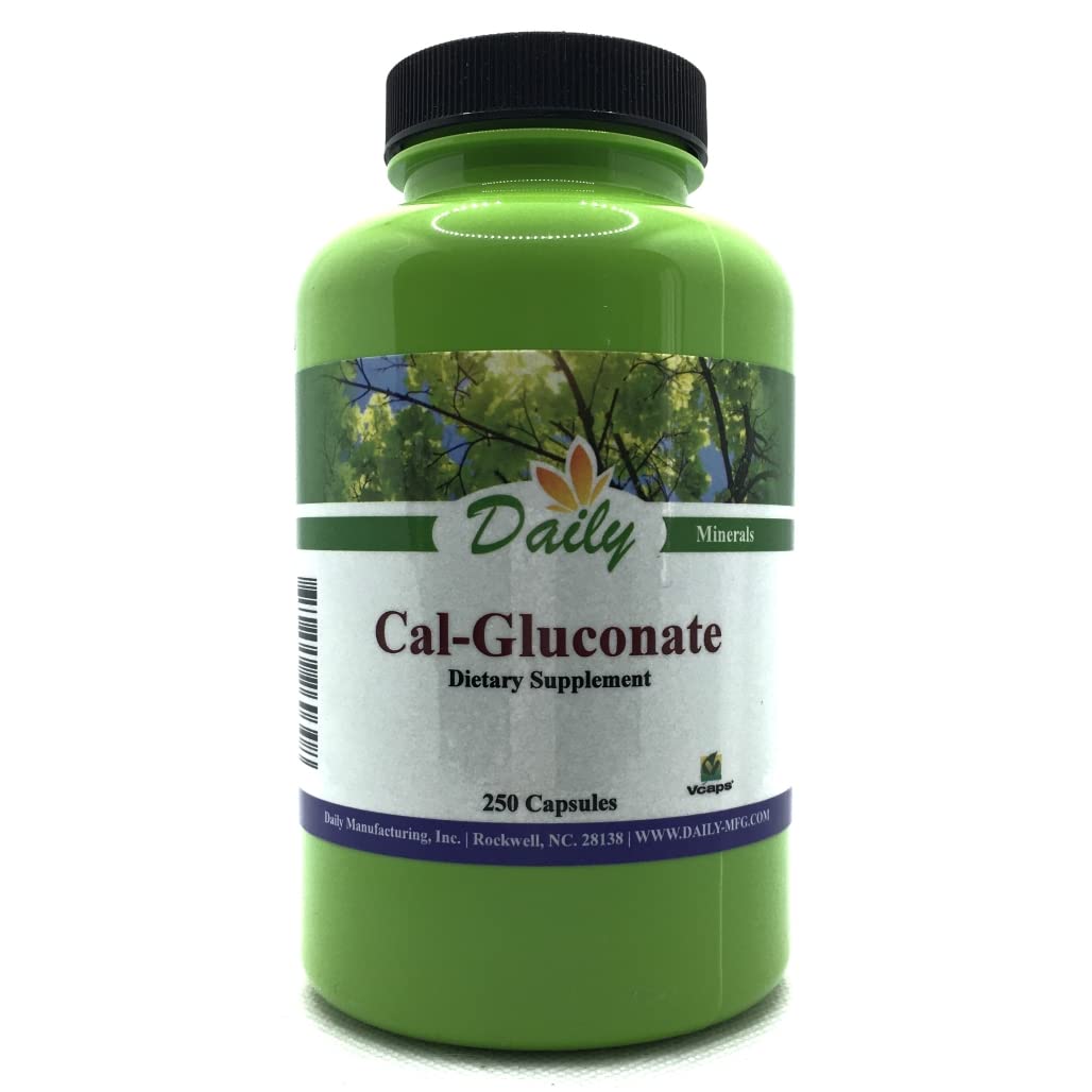 Daily Manufacturing Calcium Gluconate botella: suplemento de calcio fácilmente absorbible para uso diario