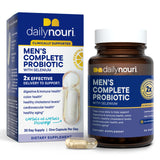 Daily Nouri Probióticos para Hombres: botella visible con posible apoyo digestivo diario.