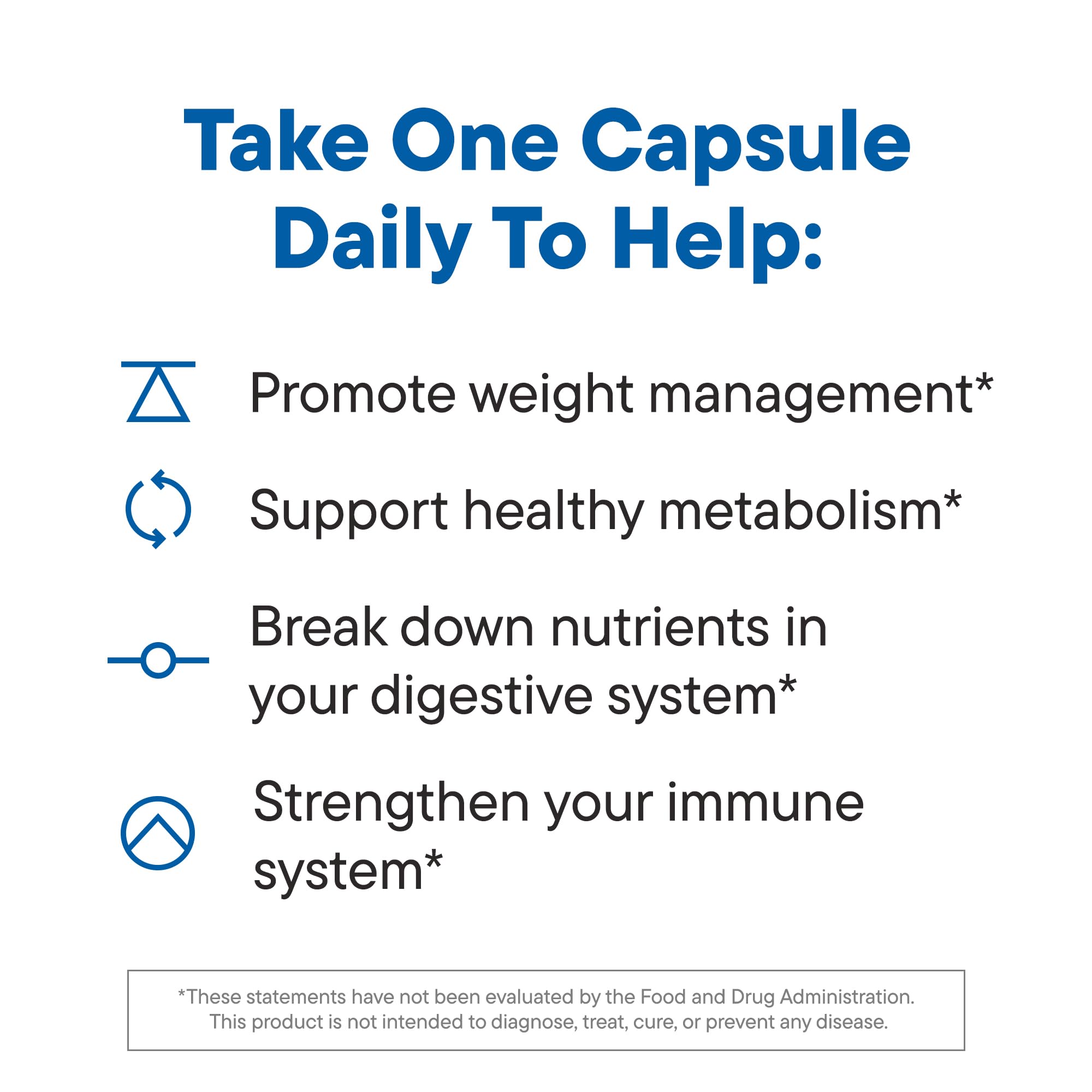 Daily Nouri Weight Support Probiotics, primer plano de cápsulas, formato avanzado para mayor entrega al intestino.