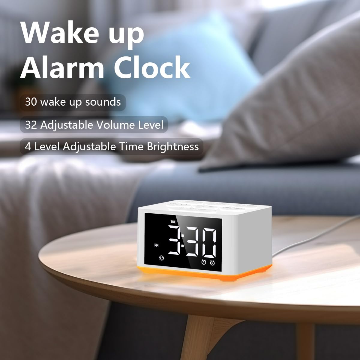 DailyBody reloj despertador compacto con múltiples funciones.