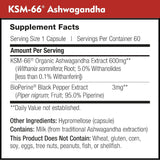 DailyNutra KSM-66 Ashwagandha componente estandarizado KSM-66.
