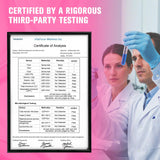 DailyWhole etiqueta con dosis de magnesio glicinato 2200mg para lectura rápida