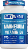DailyWhole Magnesio glicinato 4-en-1, botella visible, posible apoyo a la relajación muscular