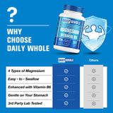 DailyWhole etiqueta del producto, ingredientes clave y beneficios potenciales de 4-en-1