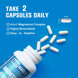DailyWhole Magnesio glicinato 4-en-1, porción diaria para energía suave