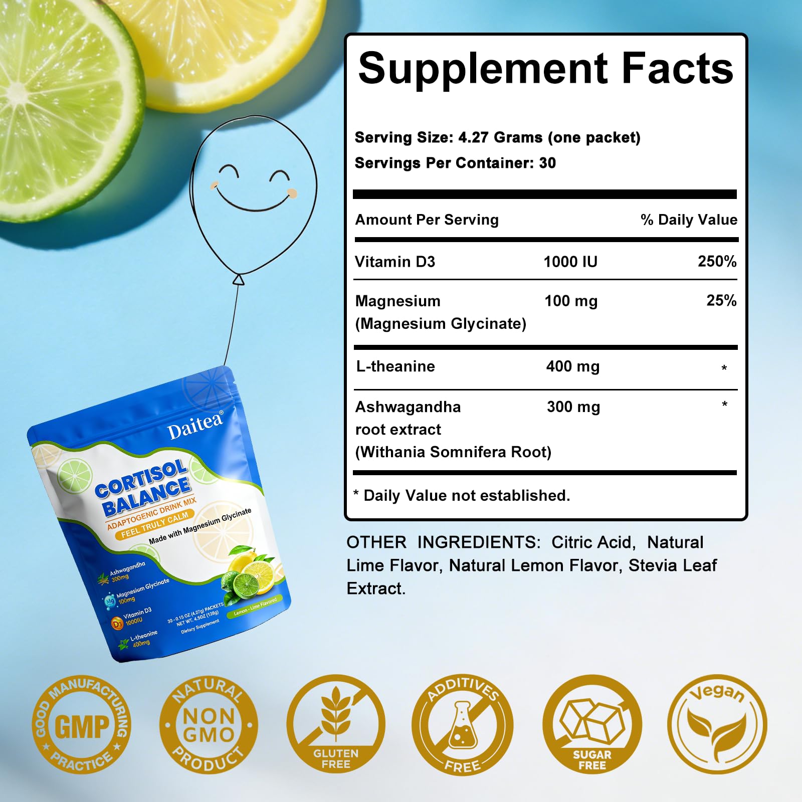 Daitea Cortisol Calm: porciones para pausa diaria de calma.