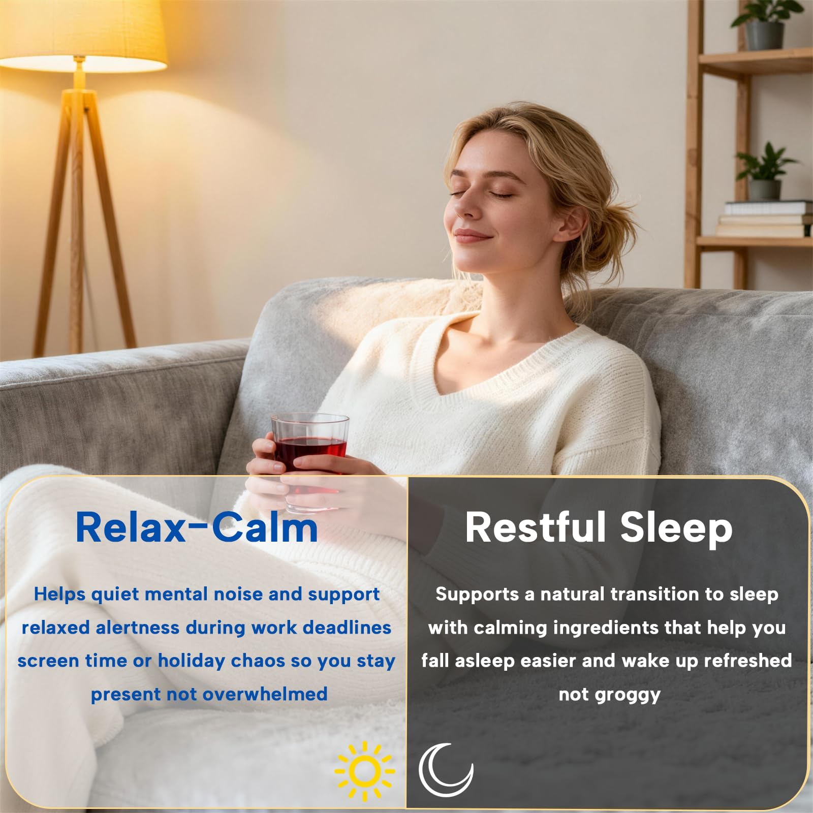 Daitea Cortisol Calm, empaque portátil para uso diario en casa, oficina o viaje