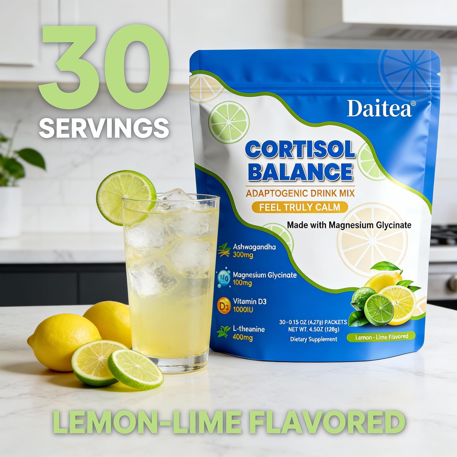 Daitea Cortisol Calm: formato rápido para pausa laboral y serenidad.