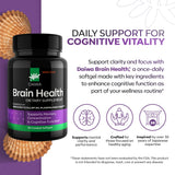Cápsulas suaves de Daiwa Advanced Omega-3 listas para apoyar la claridad mental.
