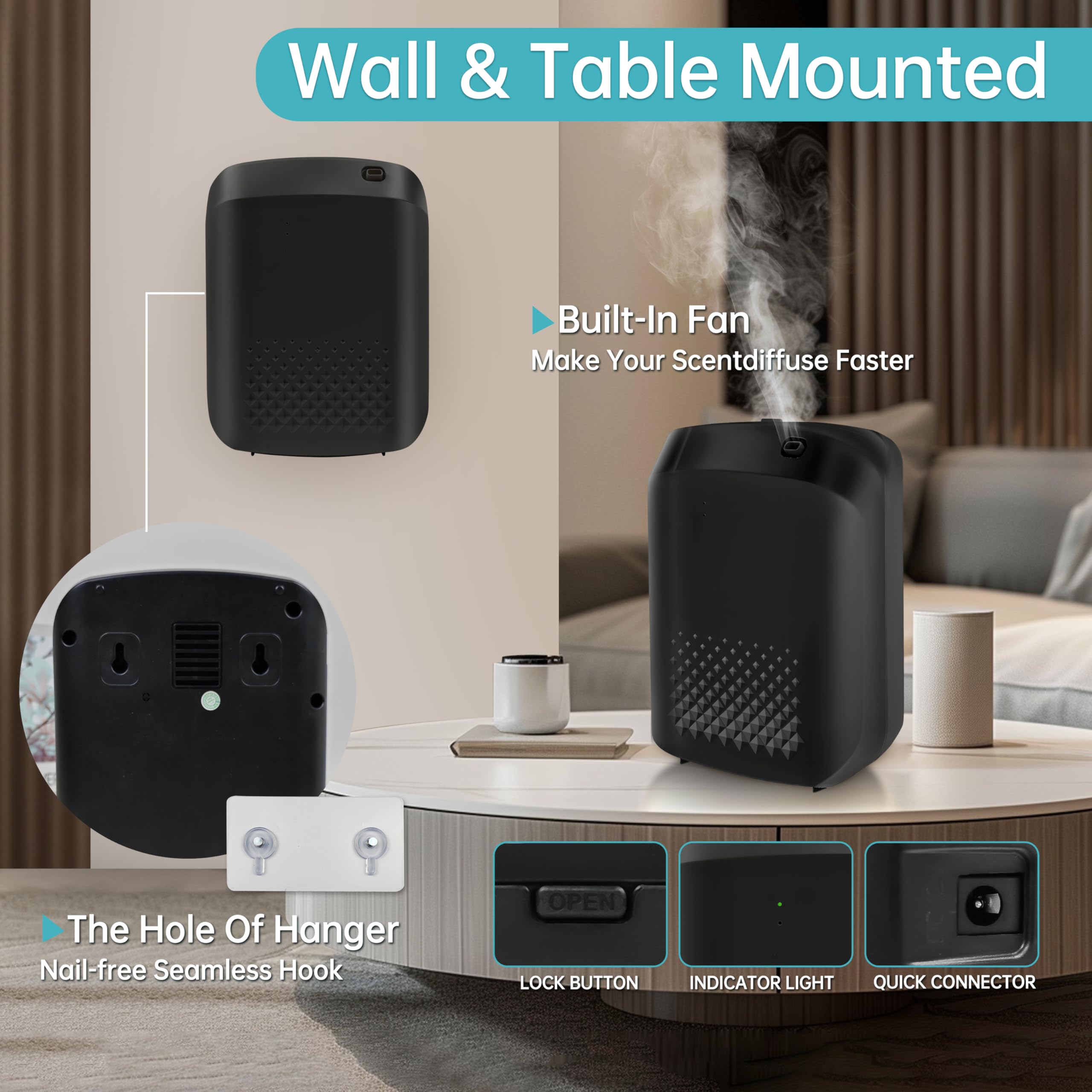 DAKISTF difusor de aire frío con control inalámbrico: programación 24/7