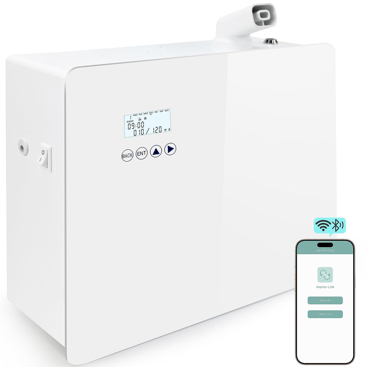 Dakistf difusor sin agua, capacidad de 1000 ml para cobertura amplia