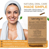 Dale Audrey palitos Regaliz, ingredientes naturales para una experiencia oral más limpia.