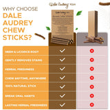 Dale Audrey palitos Regaliz, sabor natural para una rutina de cuidado oral.