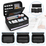Damero bolsa organizadora para píldoras con candado, ideal para viaje.