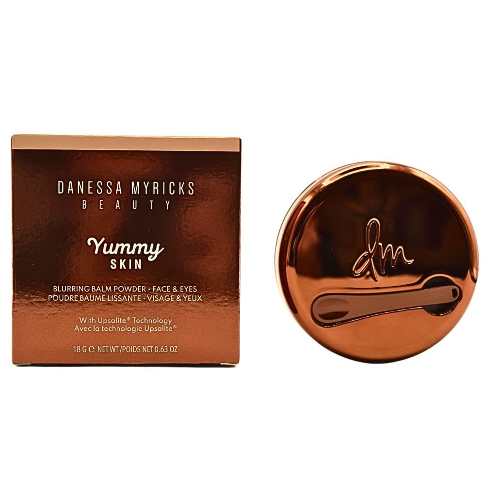 Danessa Myricks Yummy Skin Blurring Balm Powder Color 1 frente, acabado suave y natural
