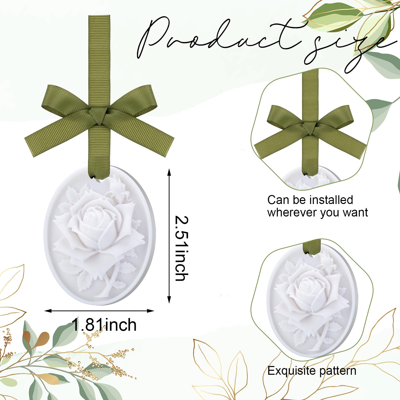 Difusor Dansib con cadena colgante para coche, perfuma suavemente.