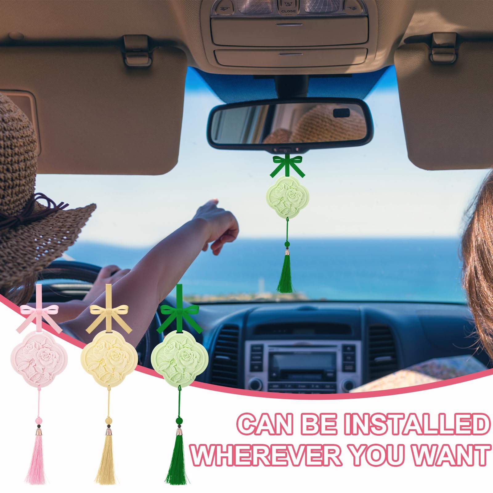 Difusor dansib flor para coche, estilo práctico