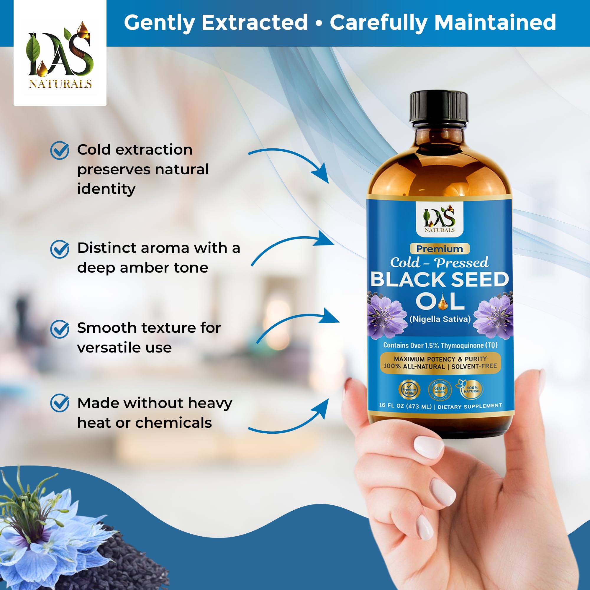 DAS NATURALS aceite prensado en frío de semilla negra