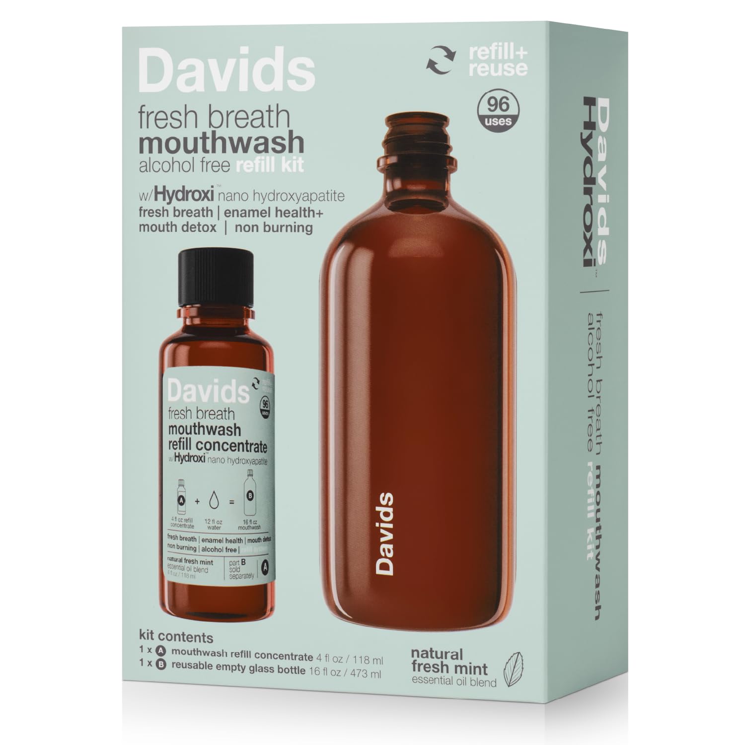 Davids Hydroxi concentrado para enjuague, listo para diluir en casa.