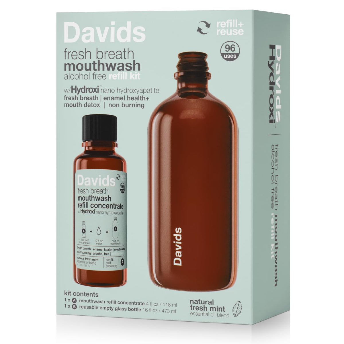Davids Hydroxi concentrado para enjuague, listo para diluir en casa.