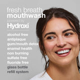 Davids Hydroxi mezcla agua filtrada para enjuague fresco.