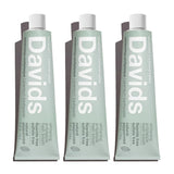 Davids pasta dental sin fluoruro para reducir placa y blanqueamiento suave.