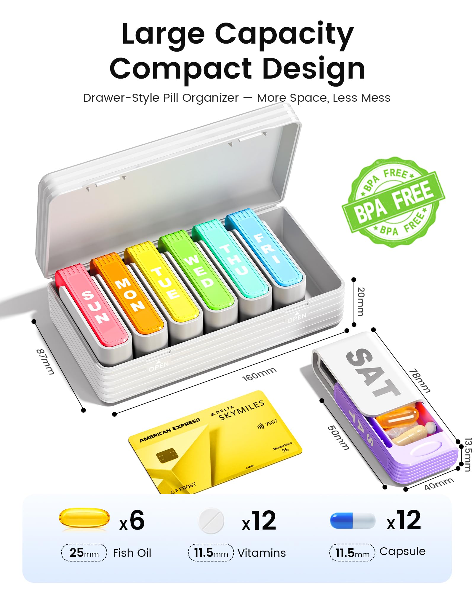 Daviky diseño compacto para llevar en bolso o maleta.