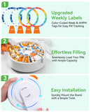 Daviky Accesorios incluidos para personalizar y facilitar la gestión de dosis.