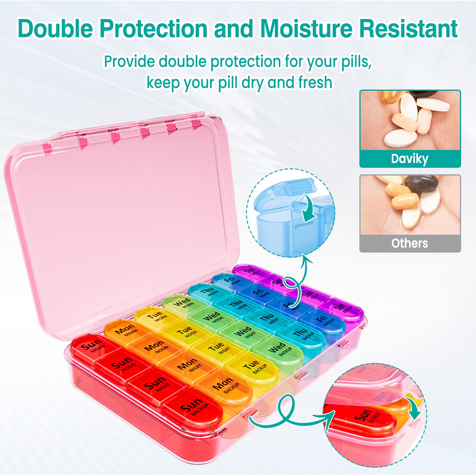 Daviky material sin BPA apto para contacto con alimentos y seguridad.
