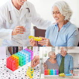 Daviky Organizador de pastillas, caja compacta para bolsos y salidas