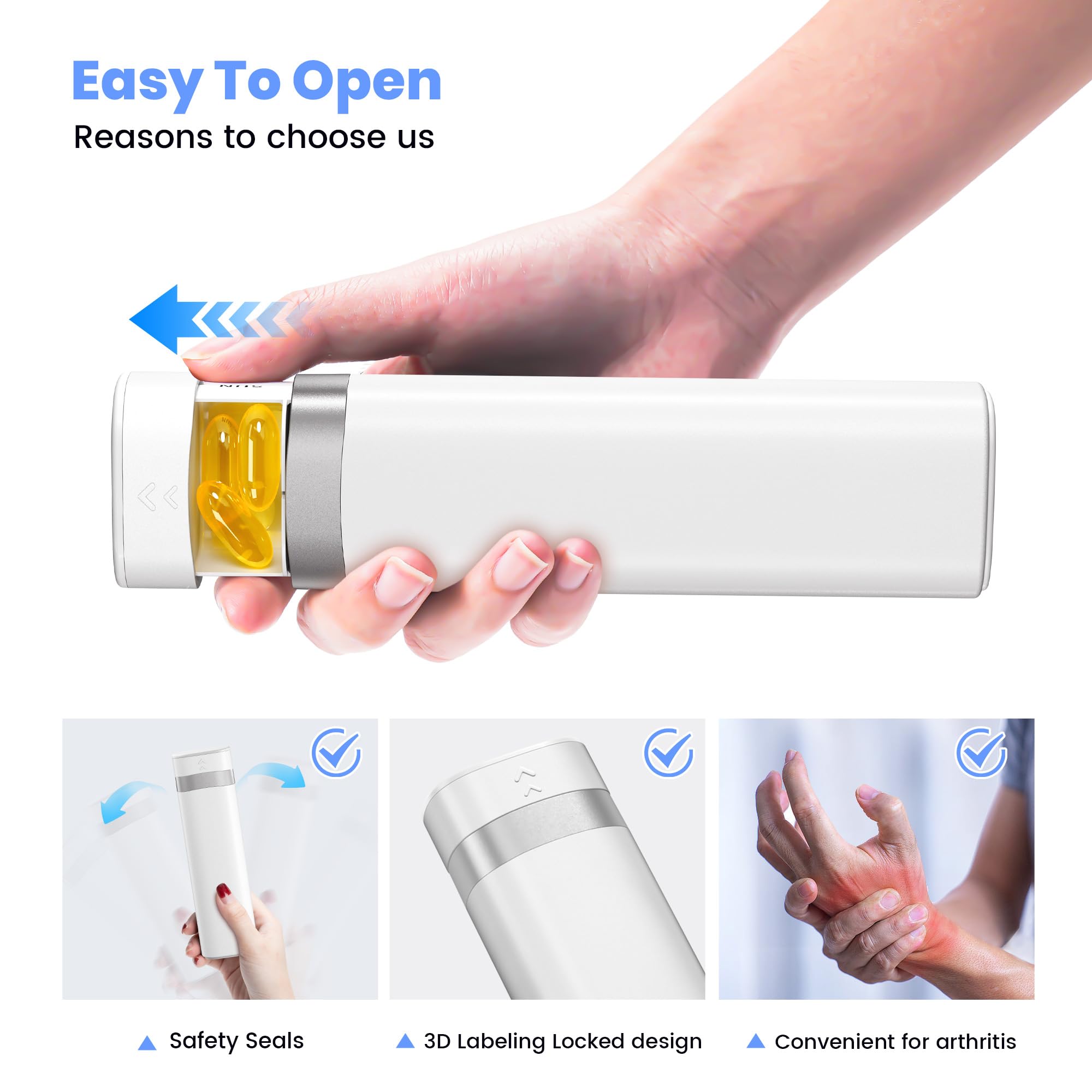 Davíky es compacto y cabe dentro de bolso para viajes y días ocupados.
