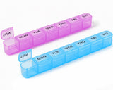 Davilky organizador semanal de pastillas, diseño compacto para viaje.