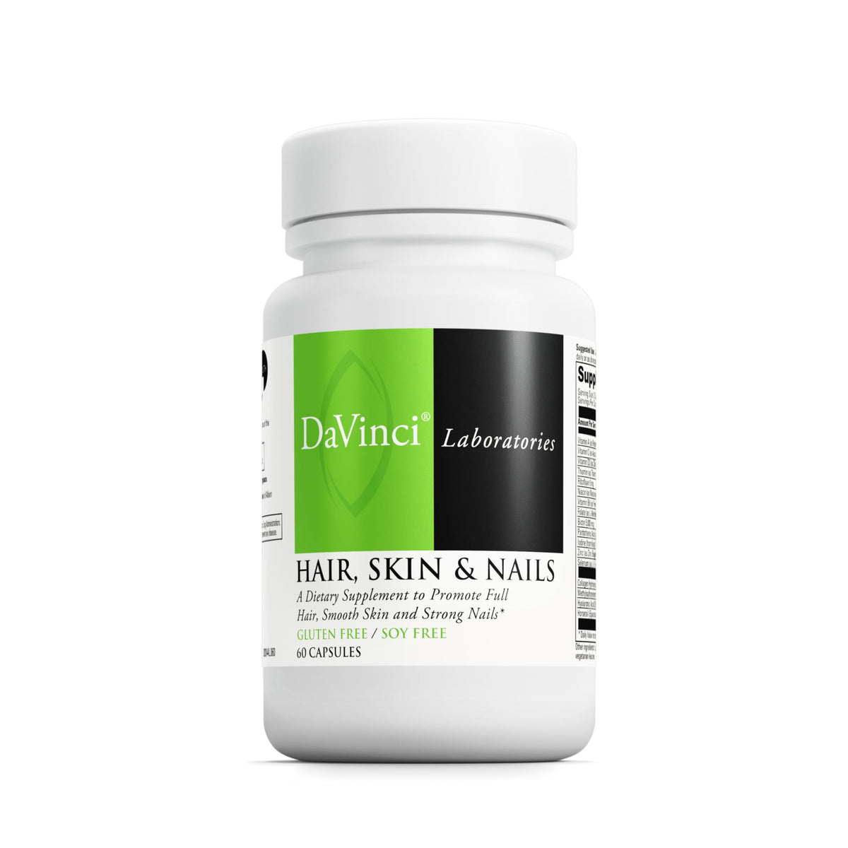 DaVinci Cabello brillante: posible apoyo para cabello sano en envase.