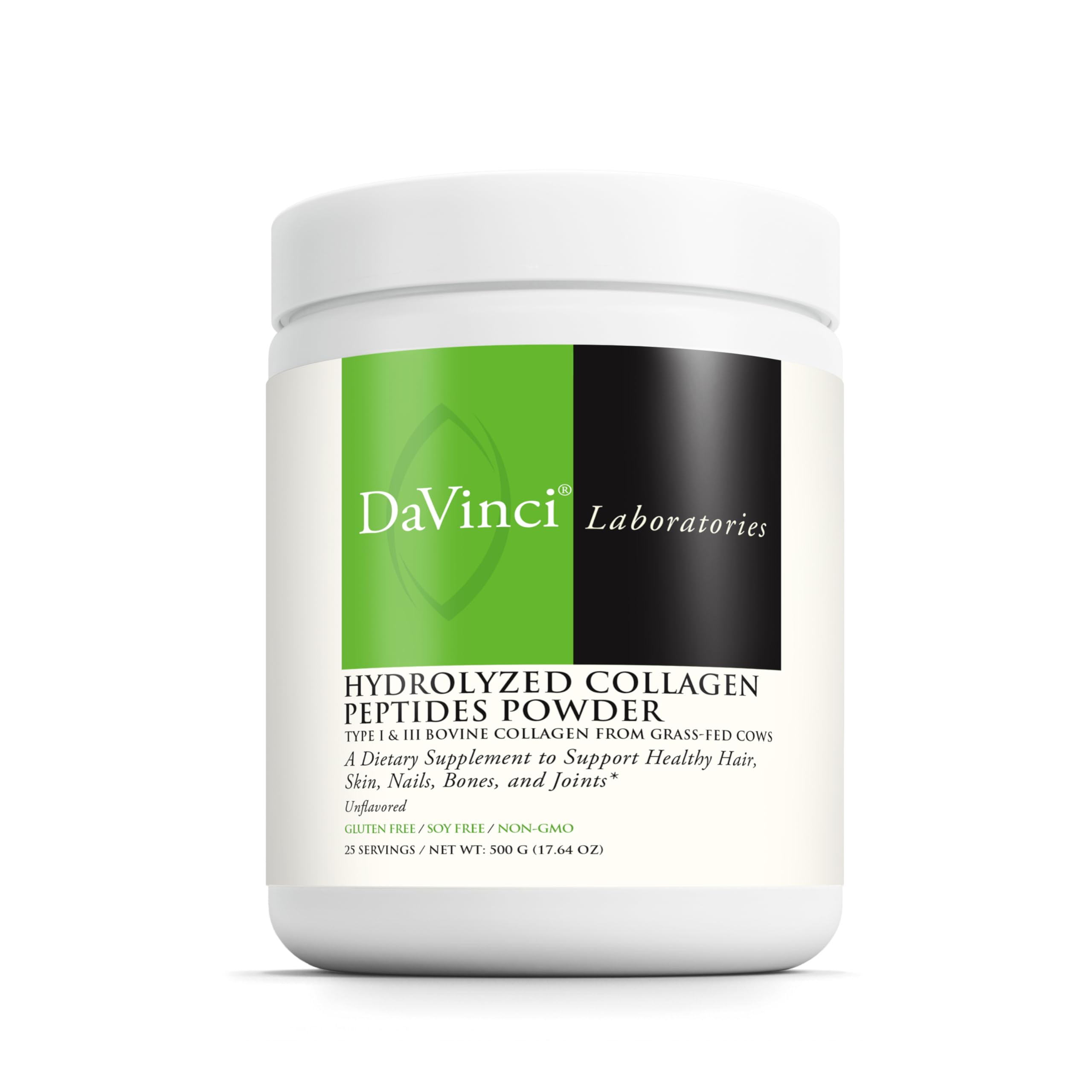 davinci-collagen-bovino-hidrolizado-500g, proteína de alta calidad para articulaciones y huesos.