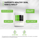 davinci-collagen-etiqueta-producto, libre de gluten y sin OGM.