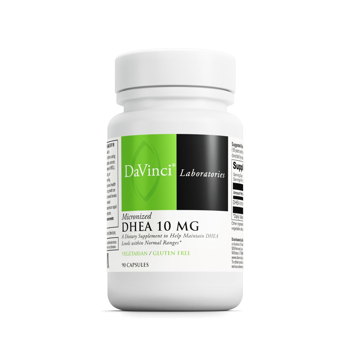 DAVINCI DHEA 10 mg cápsulas: apoyo diario a la salud hormonal.