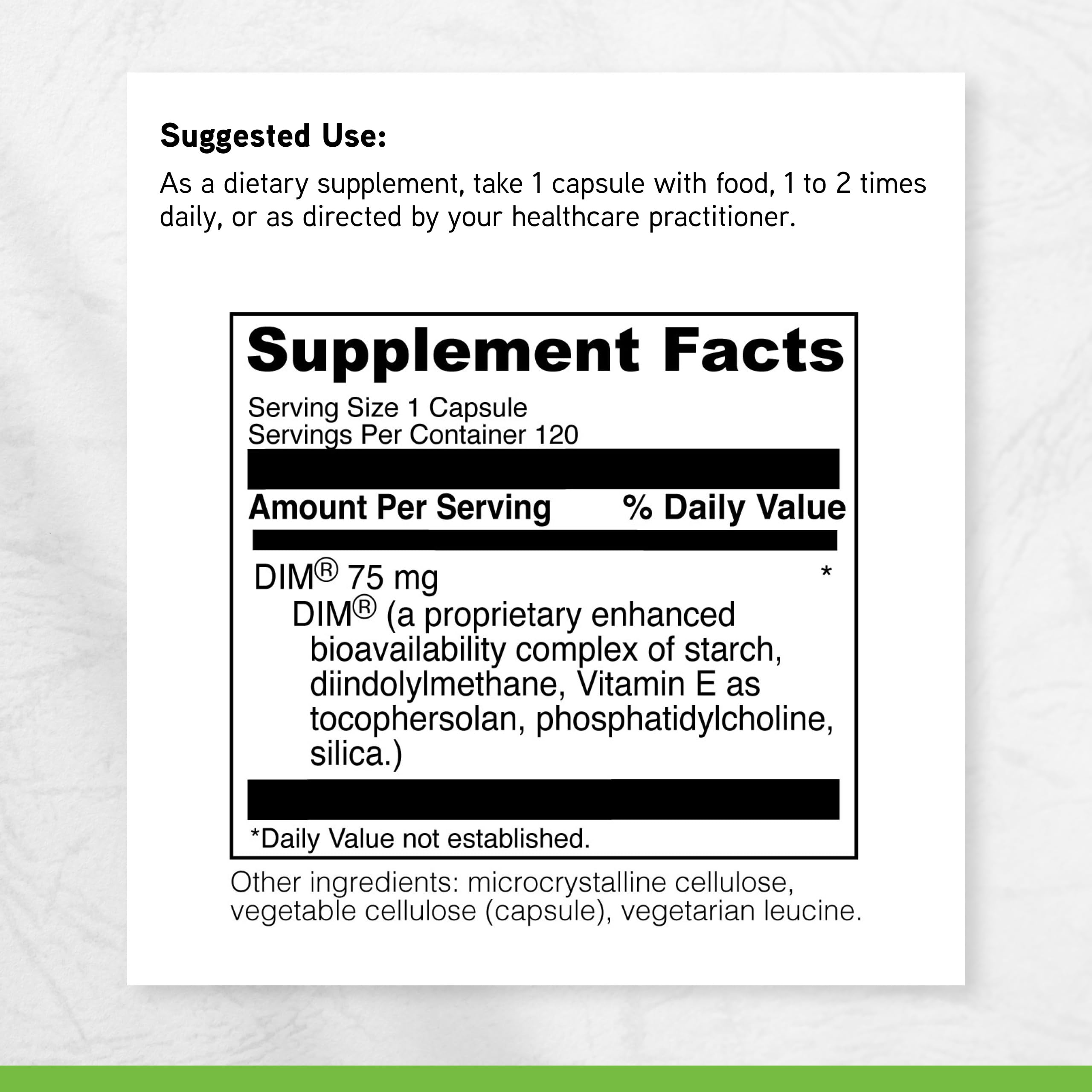 Detalle de vitamina E en DIMPro, antioxidante y apoyo metabólico.
