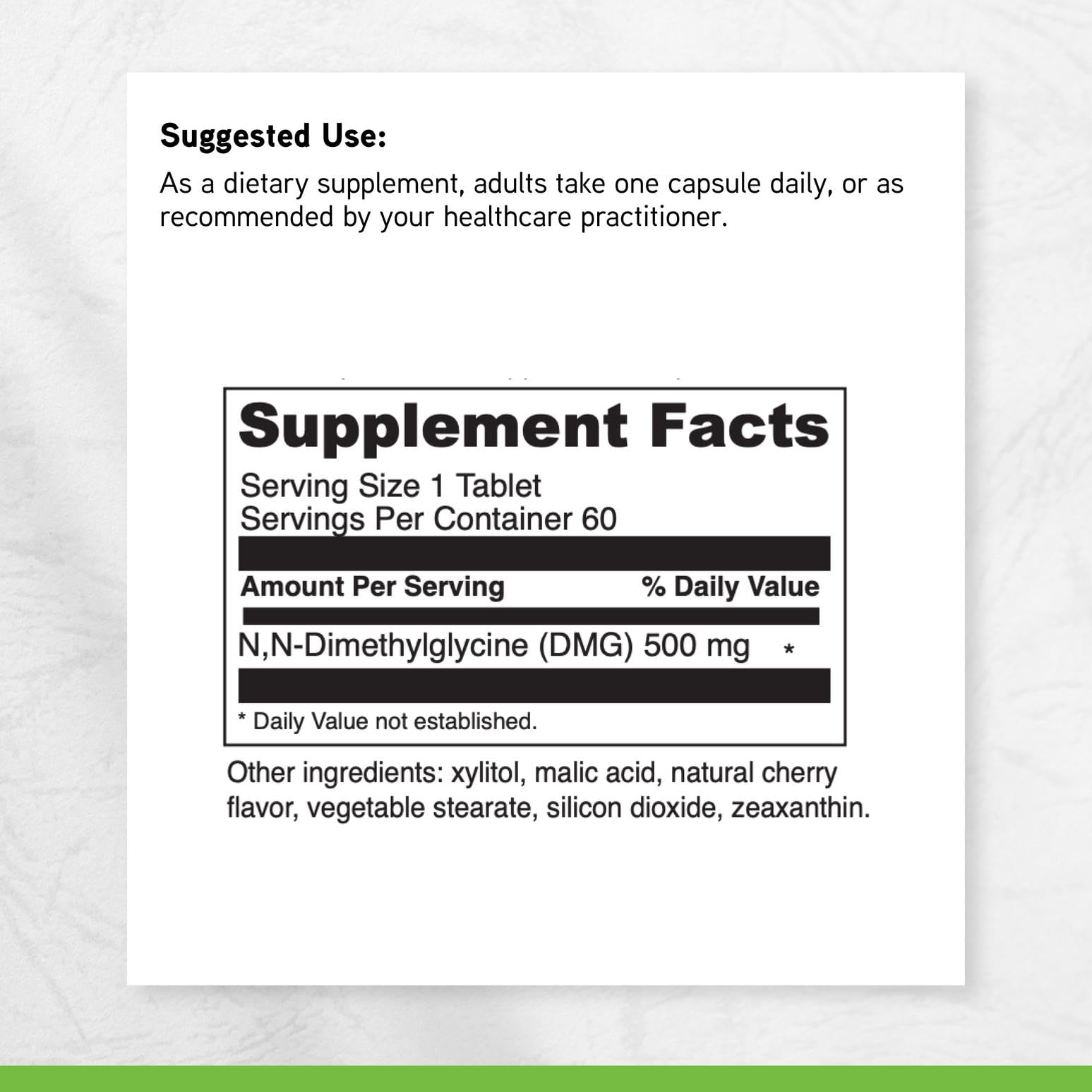 Davinci Gluconic DMG: etiqueta de ingredientes para transparencia y confianza