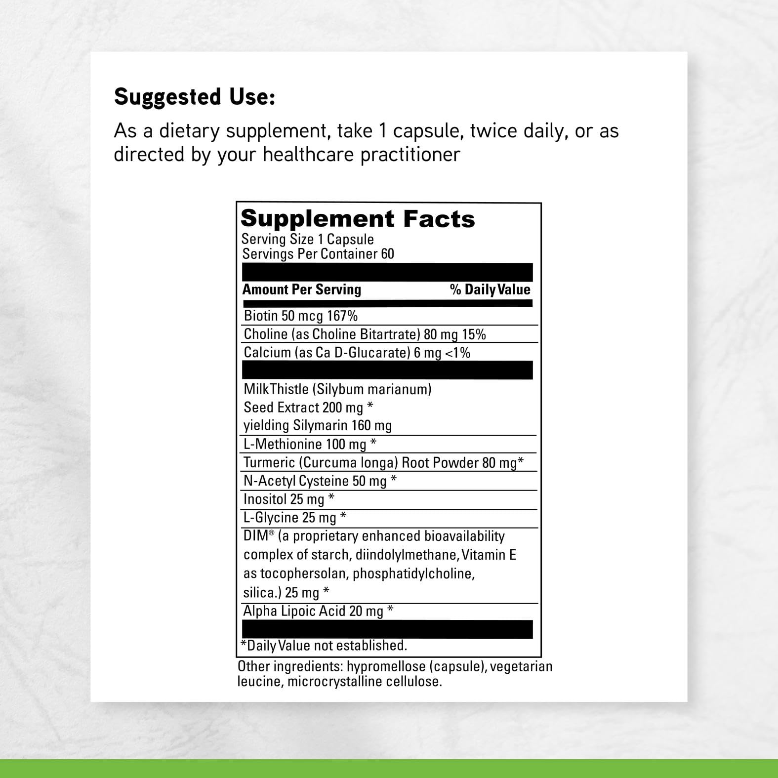 Davinci Hepaticlear frasco en primer plano, fórmula segura y natural.