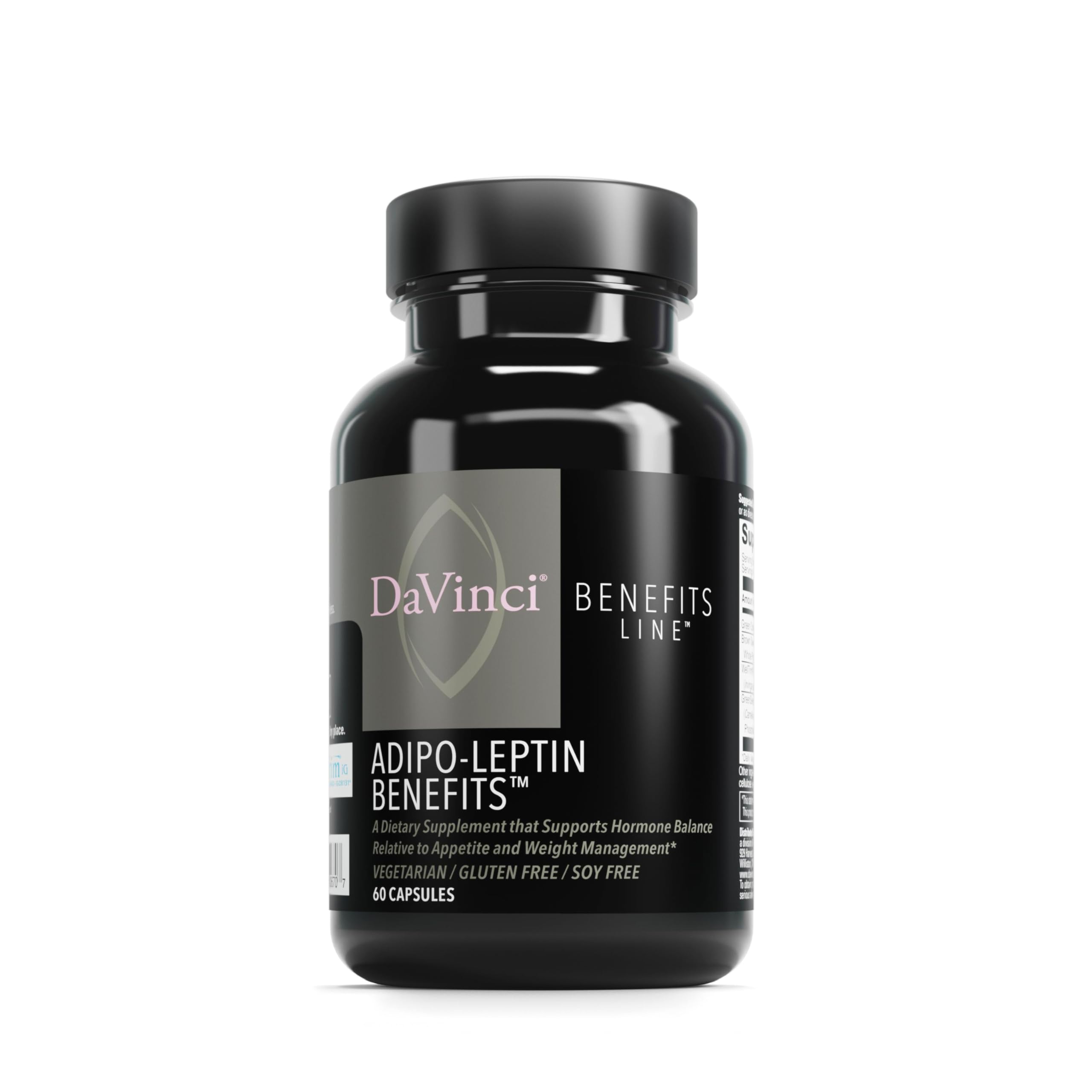 DAVINCI Adipo-Leptin: botella para dosis diaria y apoyo metabólico.