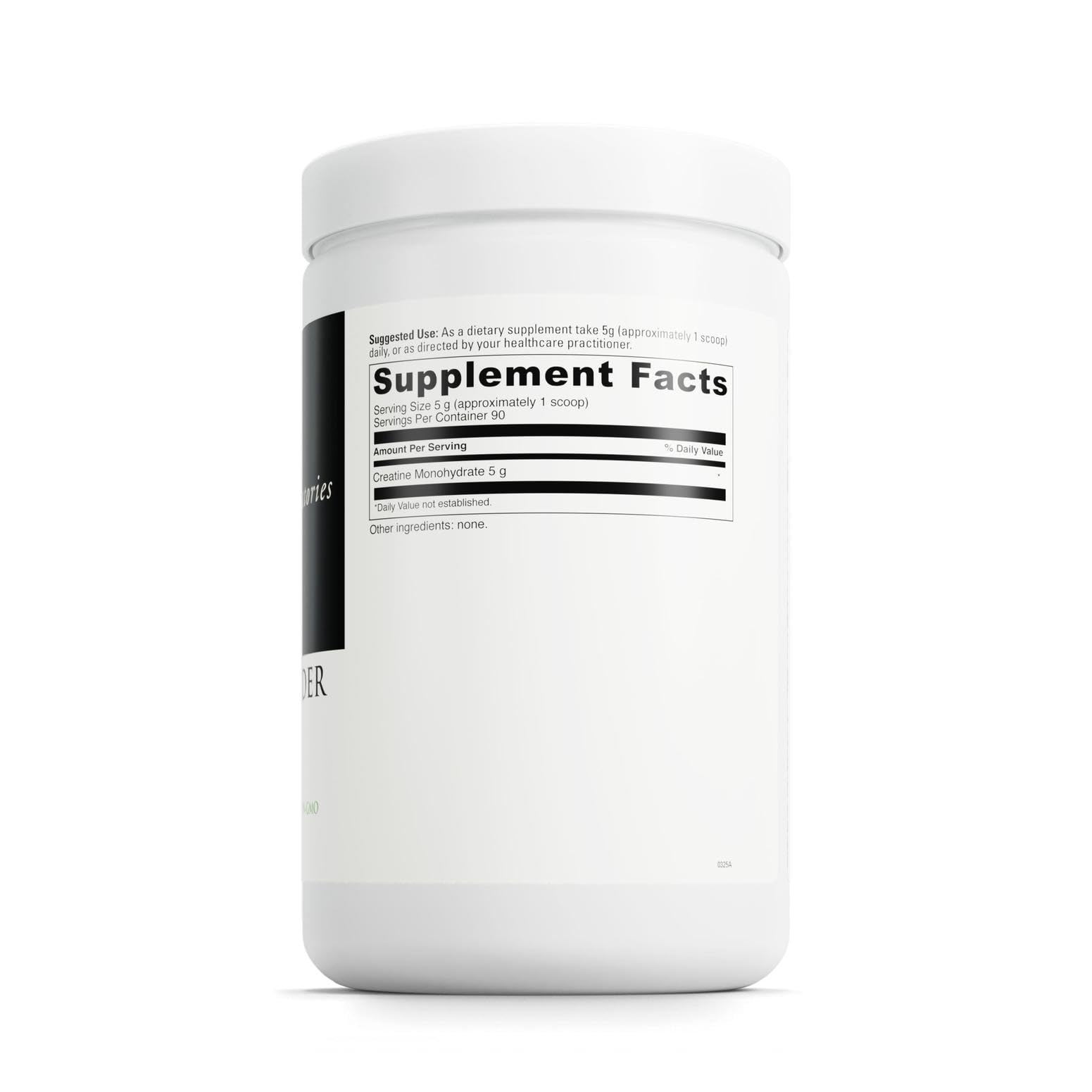 Mezcla sin sabor de DAVINCI LABS Creatine Powder, facil de añadir a bebidas para entrenamiento