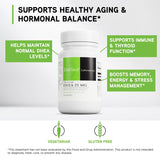 DAVINCI DHEA 25 mg: etiqueta clara que resalta pureza de ingredientes