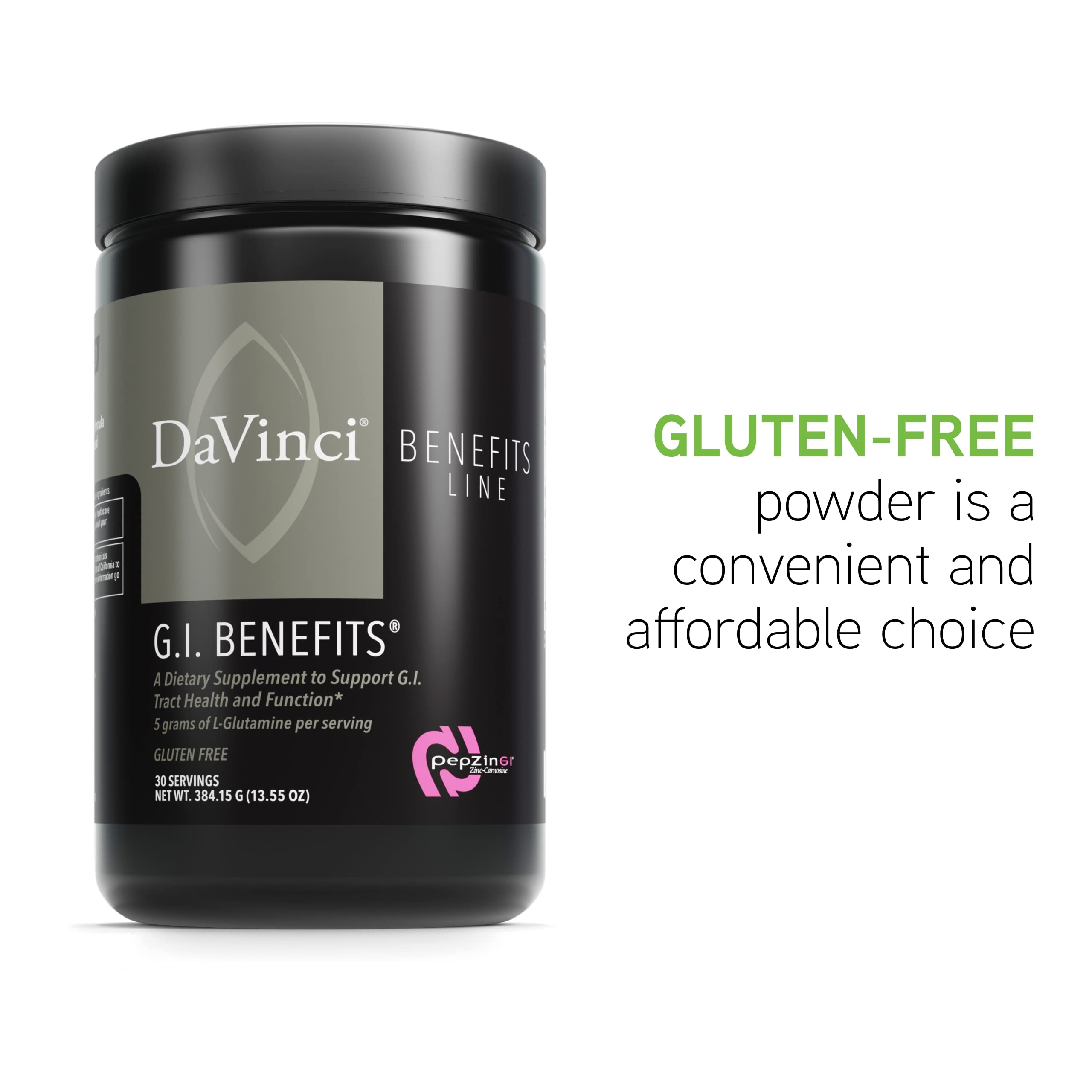 DAVINCI Labs GI Benefits, sabor frambuesa natural en bebida