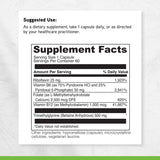 Parte trasera del envase de DAVINCI Methyl Benefits con instrucciones de uso.