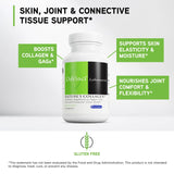 davinci labs natures collagen, etiqueta cercana con información de uso.