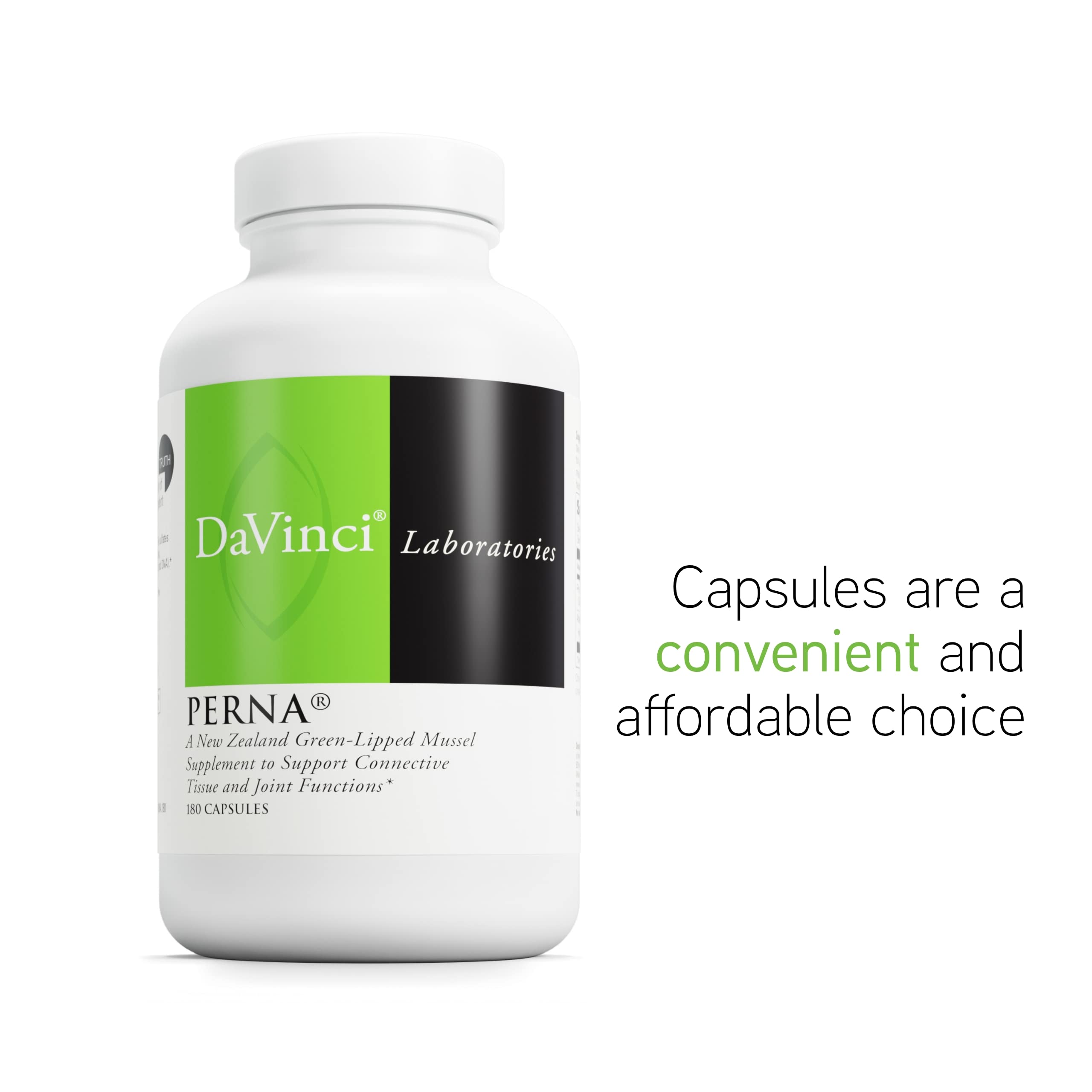 Davinci Labs Perna, ingredientes glucosamina condroitina, enfoque en bienestar articular