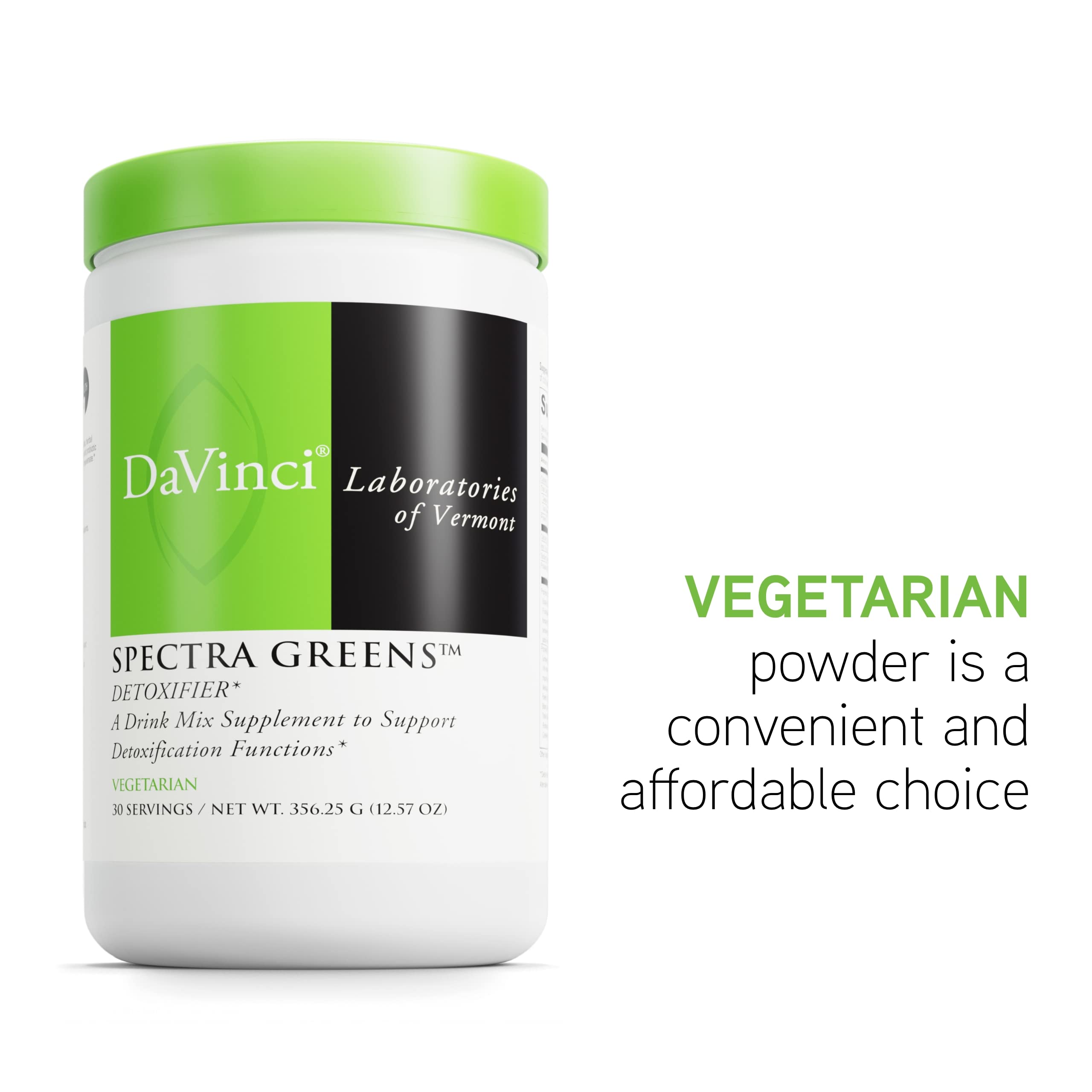 DAVINCI Spectra Verdes Detoxificador, vaso-bebida: consumo diario recomendado.