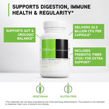 Davinci Mega Probiotic ND50, etiqueta con lista de cepas y pureza