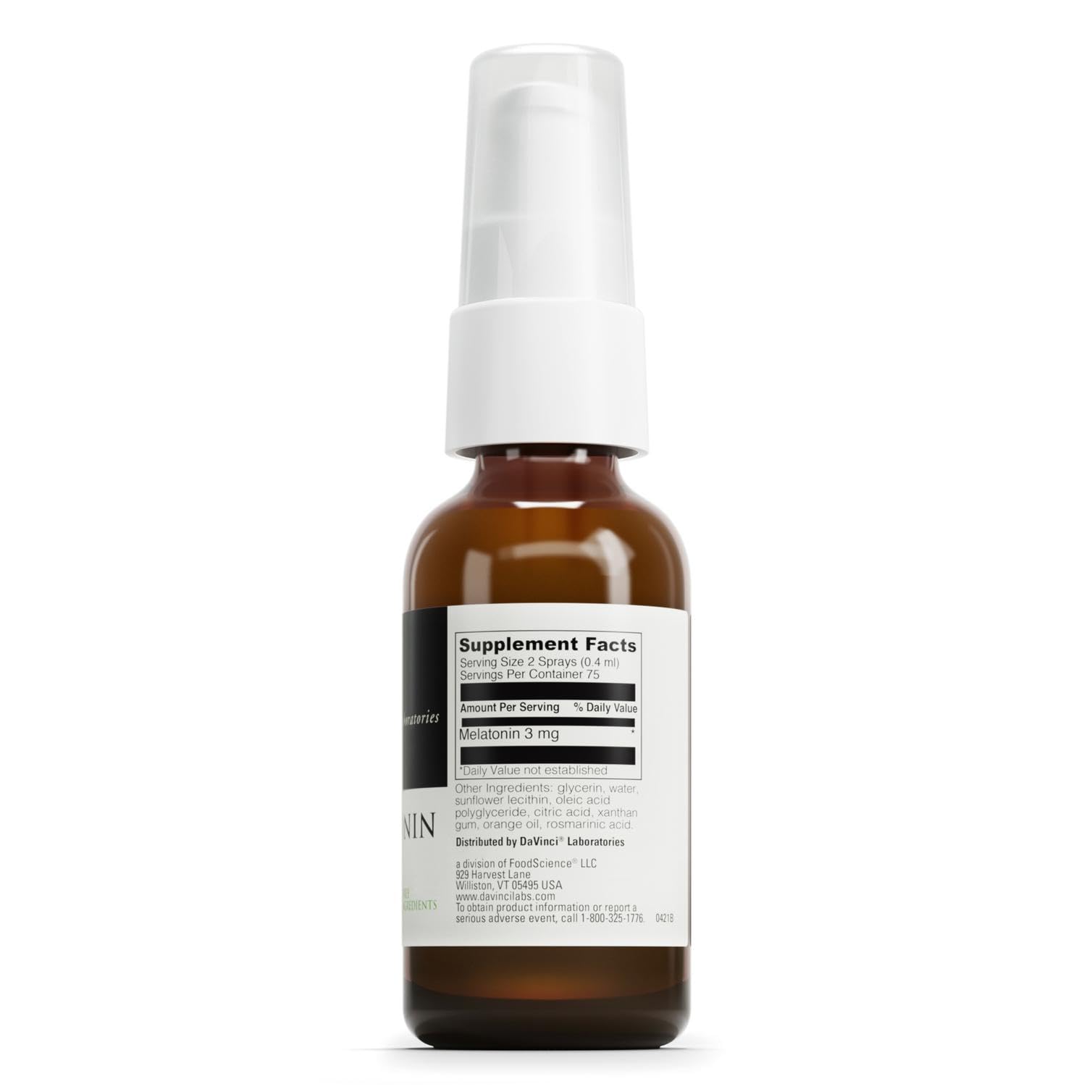 Davinci Melatonina Liposomal Spray: spray de 3 mg, acción rápida para dormir