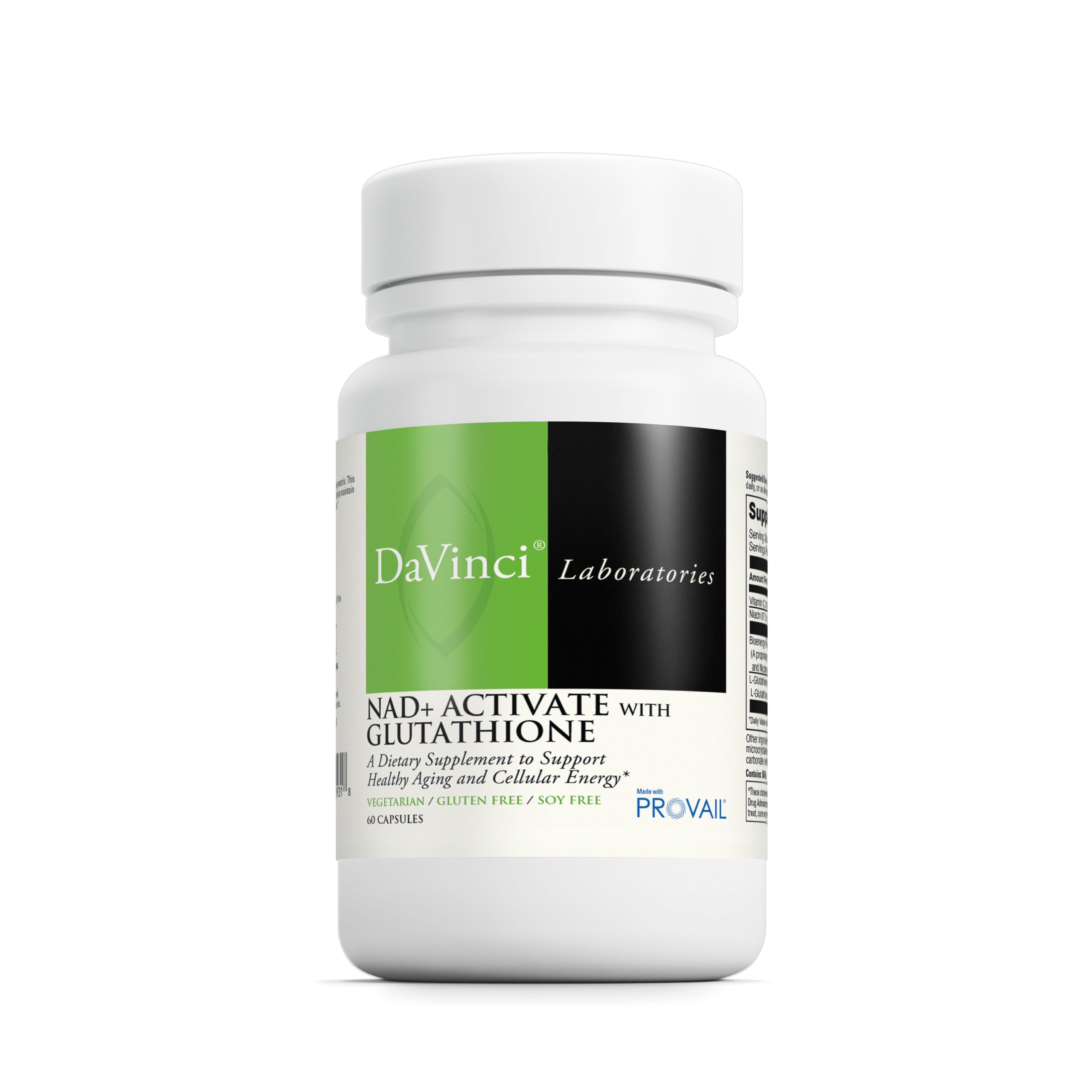 Davinci NAD+ Activate con Glutatión: energía celular para el día